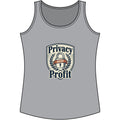 Privacy Over Profit Tank Top — Cotton Privacy Rights Graphic Tank